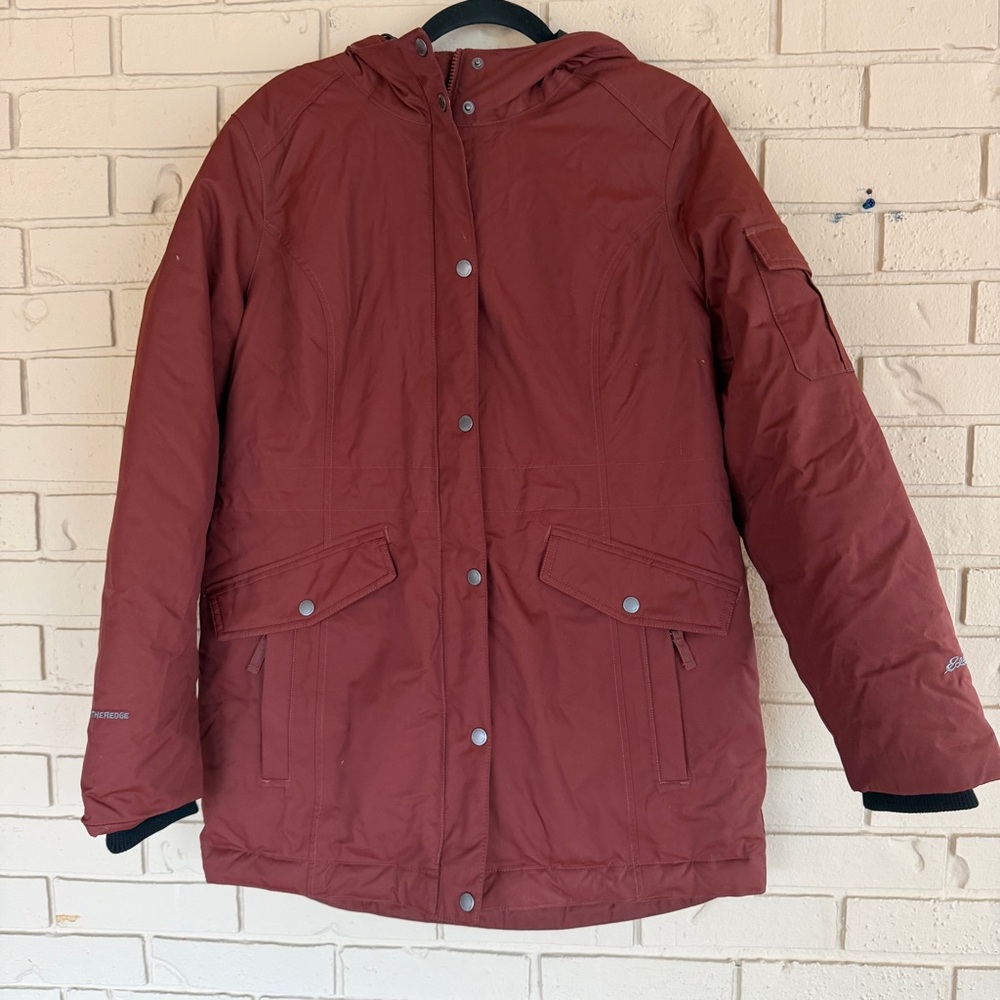 Eddie Bauer Superior 3.0 Down Winter Parka Jacket Coat Womens L 650 Fill Outdoor